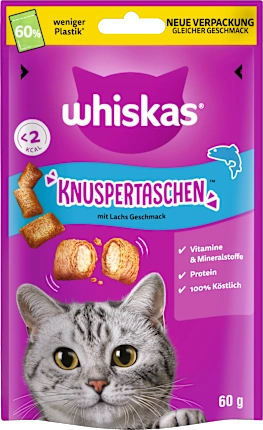 Whiskas Cat treats crispy pockets with salmon, 60 g