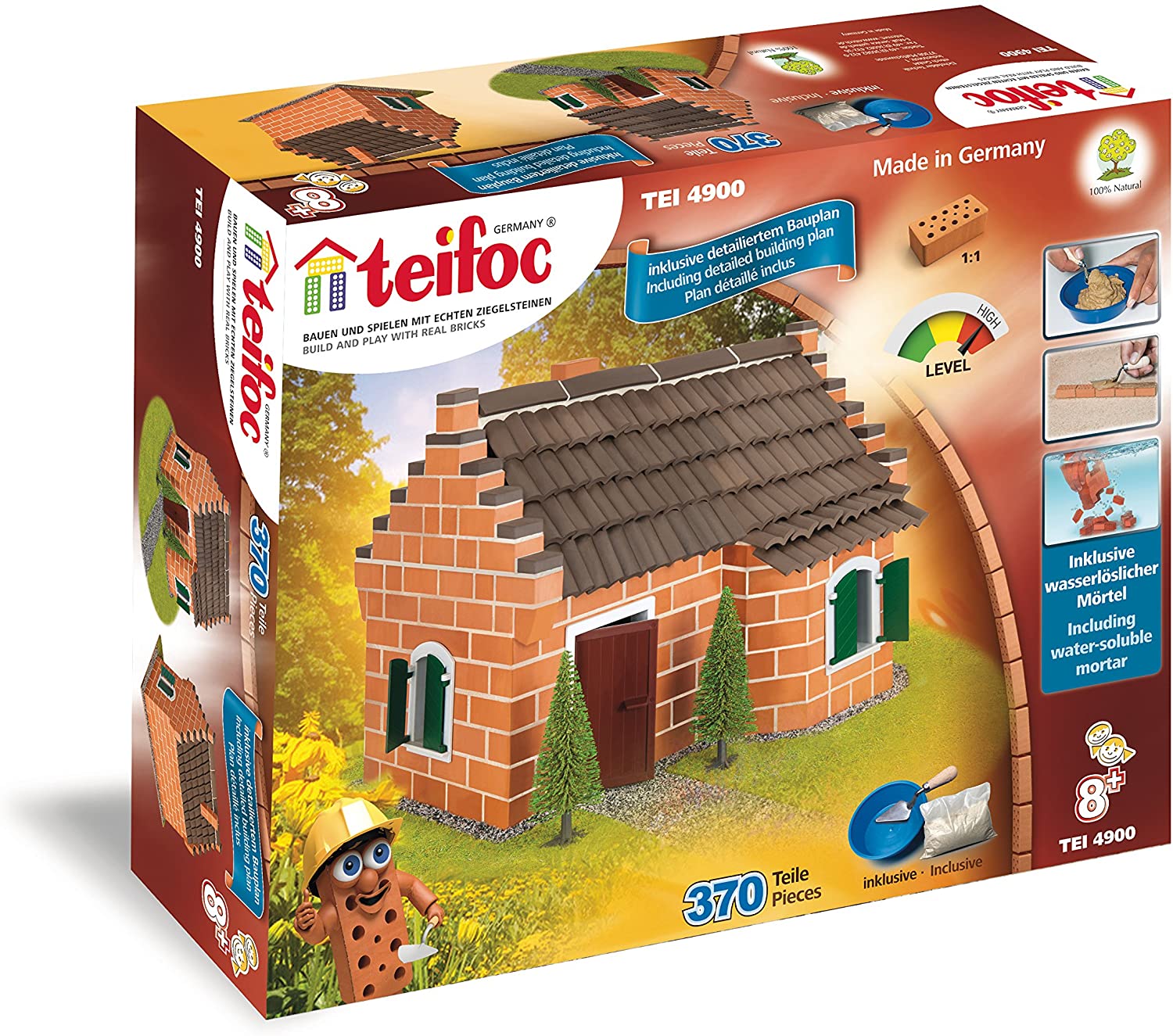 Eitech GmbH Teifoc Stone Building Boxes Construction Toys, Colourful