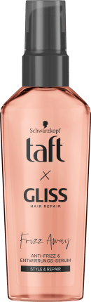 Taft Hair serum taffeta x Gliss Frizz Away, 75 ml