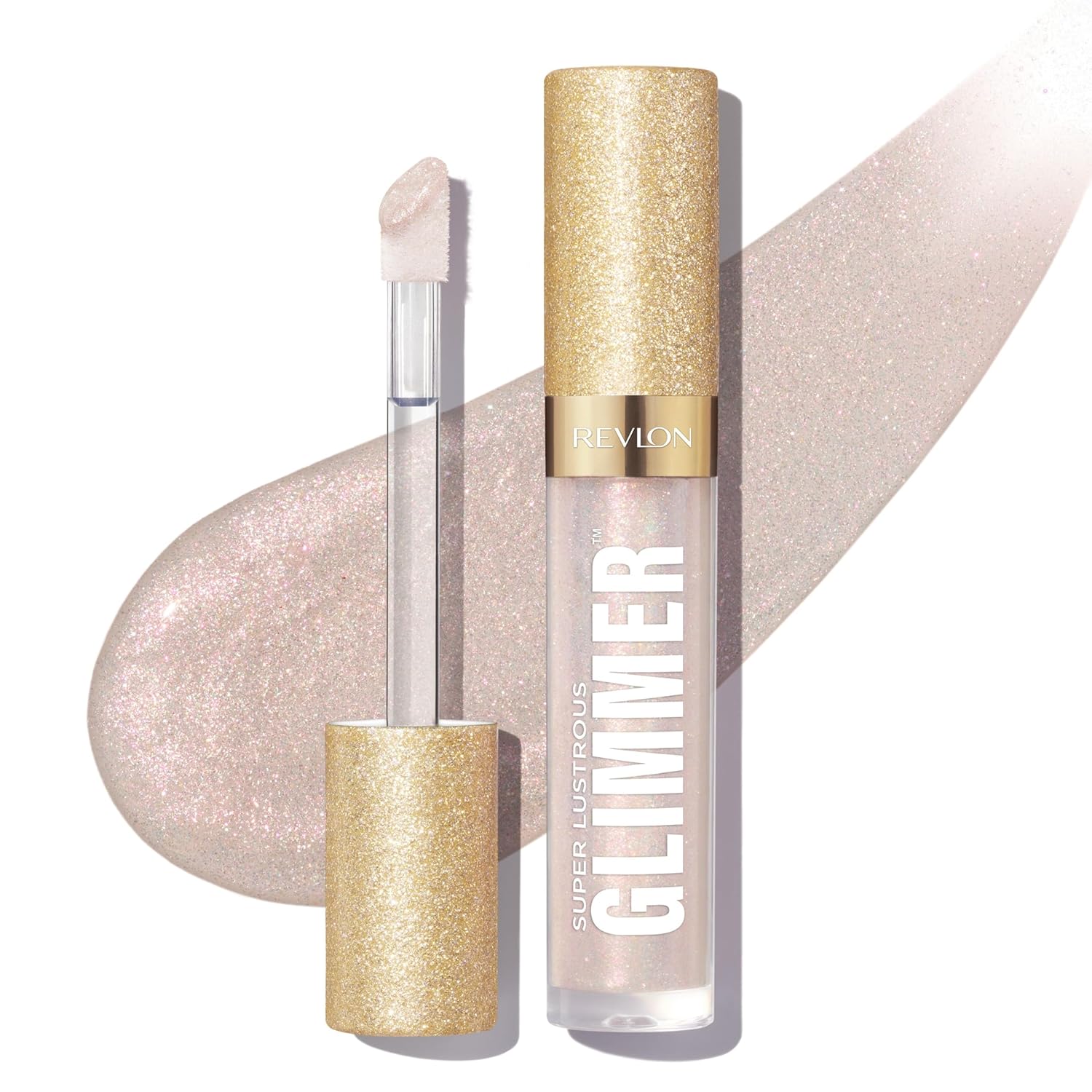 Revlon Super Lustrous Glimmer Gloss Moisturizing and Plumping Ultra Gloss Finish Plant Based Formula 001 Diamond Drama 3.8ml
