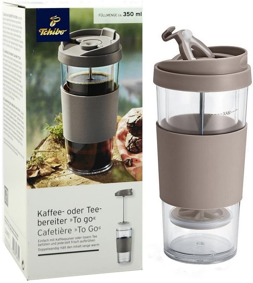 \'Go TCM Tchibo Coffee or Tea Plunger Pot 350 ml Double Wall