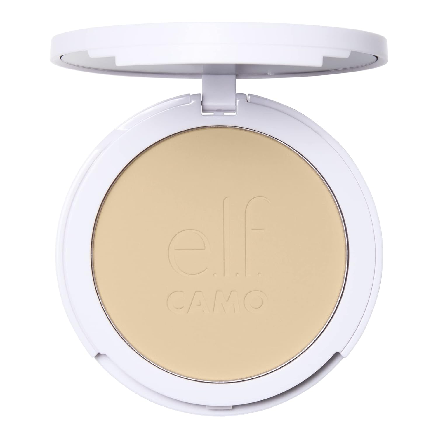 e.l.f. e.l.f. eleven. Camo Powder Foundation, Lightweight, Primed, Buildable and Durable, Medium to Full Coverage, Fair 150C
