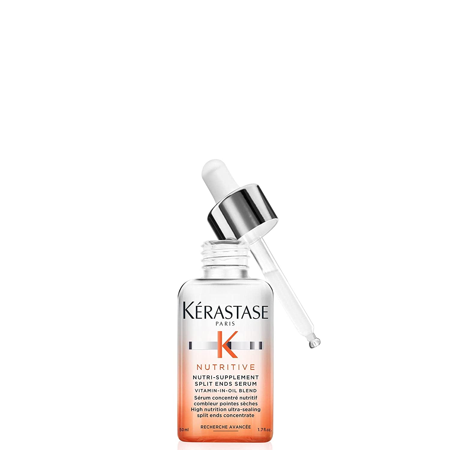 Restaxil Kérastase Nutritive Serum for Damaged Hair Tips, Moisturising Effect Against Hair Breakage and Frizz, No Parabens, Nutri Supplement Split Ends Serum, 50 ml