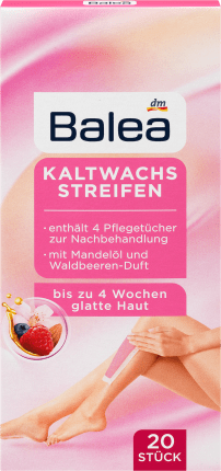 Balea Cold wax strip body, 20 pcs