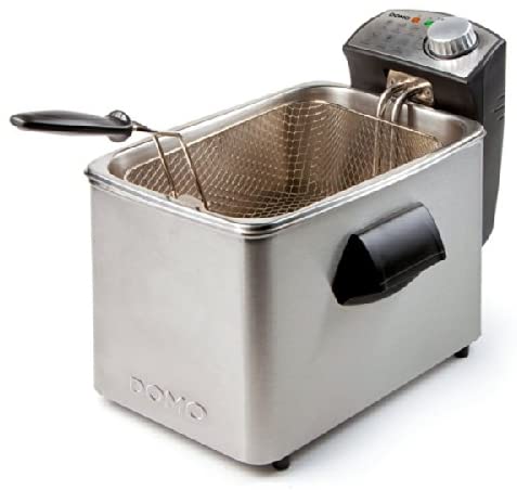 Domo DO457FR deep fryer - deep fryers (Single, Black, Stainless steel)