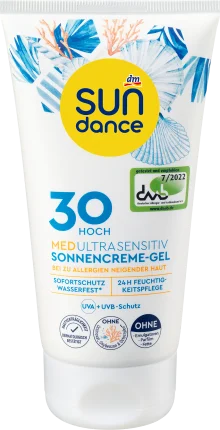 SUNDANCE Sunscreen gel, med ultra sensitive, LSF 30, 150 ml
