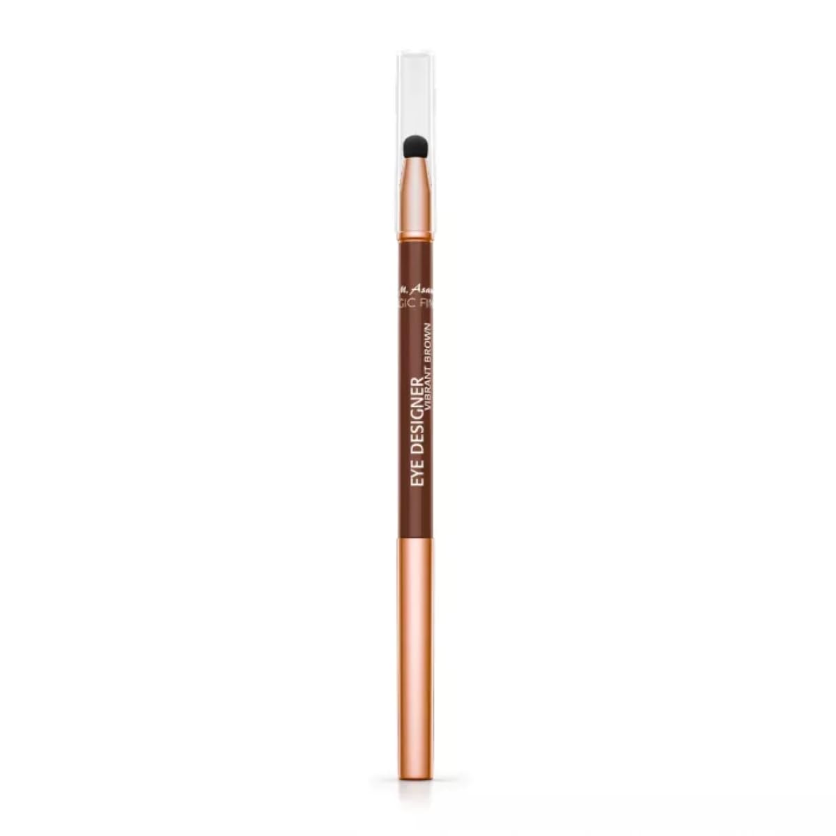 M. Asam Magic Finish Eye Designer Vibrant Brown (0.28 g) - Waterproof Eyeliner for a Long-Lasting & Colour-Intensive Result with Integrated Sponge for Easy Blending, Eye Makeup