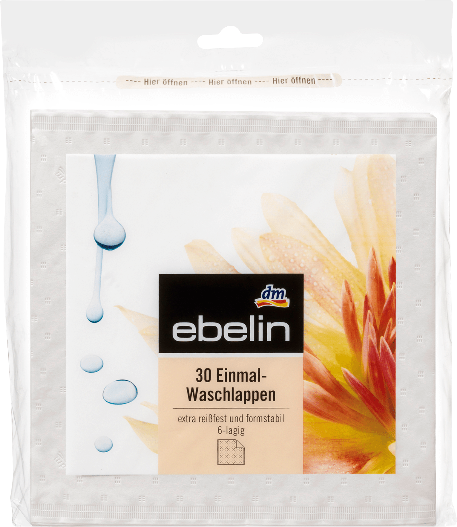 ebelin Single Washcloth, 30 Pcs