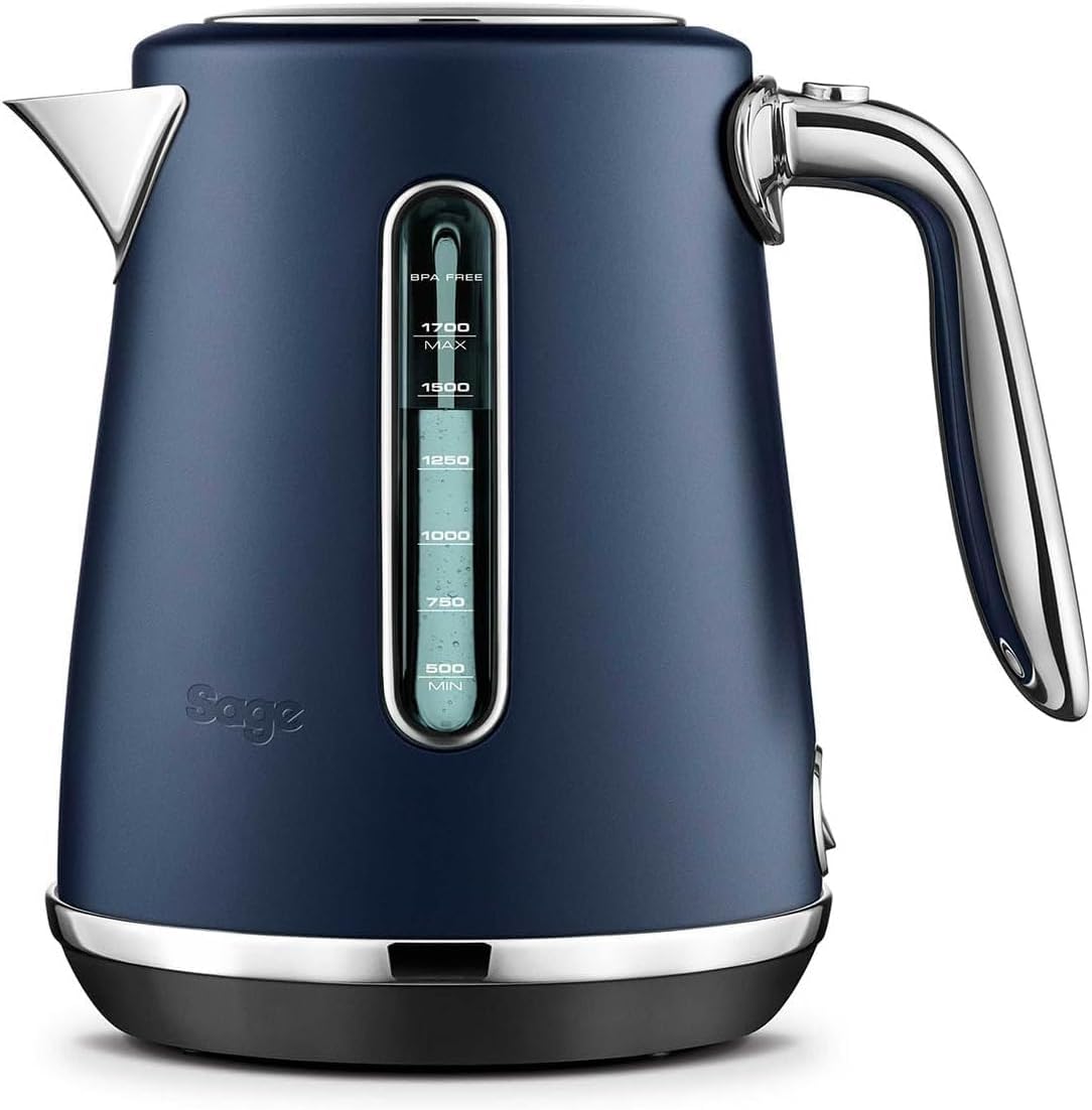 Sage - The Soft Top Luxe - Electric kettle with control indicator - 1.7 L capacity, Fast boiling, 2400 W, 360° base - Soft-open lid, Wireless, BPA free - Plum blue