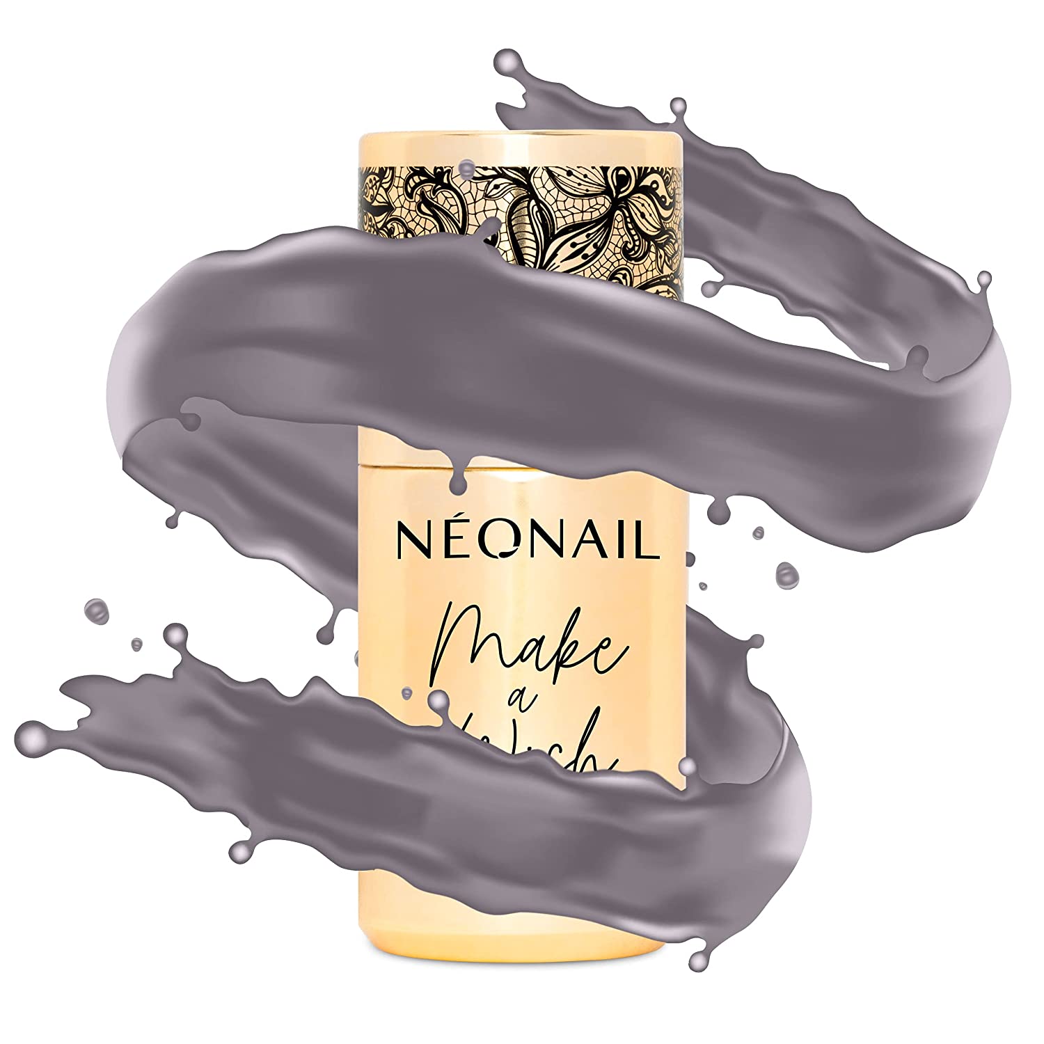 NEONAIL Limited 3783-10 UV Nail Polish 10 ml Silver Grey UV LED, ‎silver
