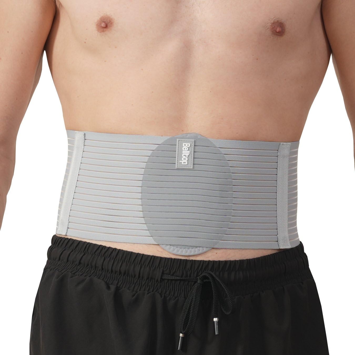 belltop Store Umbilical Hernia Belt Men / Women - Abdominal Belt for Hernia: Navel, Incisional, Epigastric, Ventral. Hernia Belt for Men and Women (XXL)