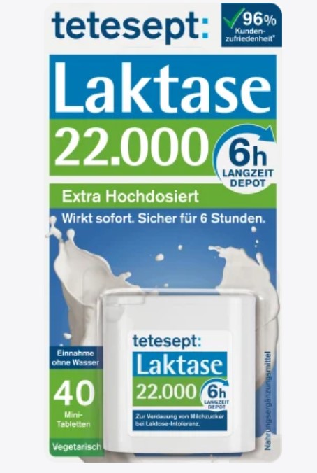 tetesept Laktase 22.000 (40 Stück), 13,6 g