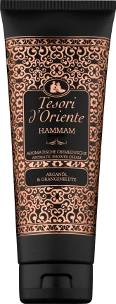 Tesori d'Oriente Hammam cream shower, argan oil & orange blossom, 250 ml
