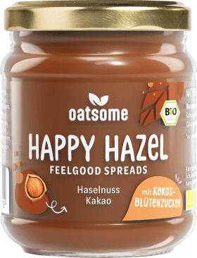 Oatsome Nussmus Haselnuss Feelgood Spreads \'Happy Hazel\', 200 g
