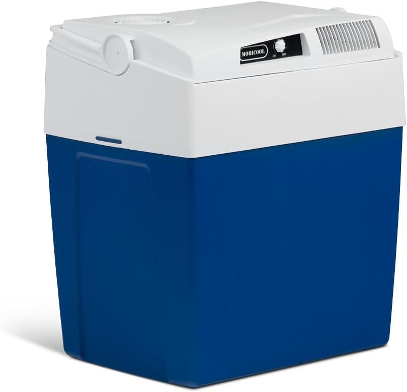 Mobicool ME27 Electric Cool Box, 26 Liters, Mini Fridge 12/230 V for Car, Leisure and Camping