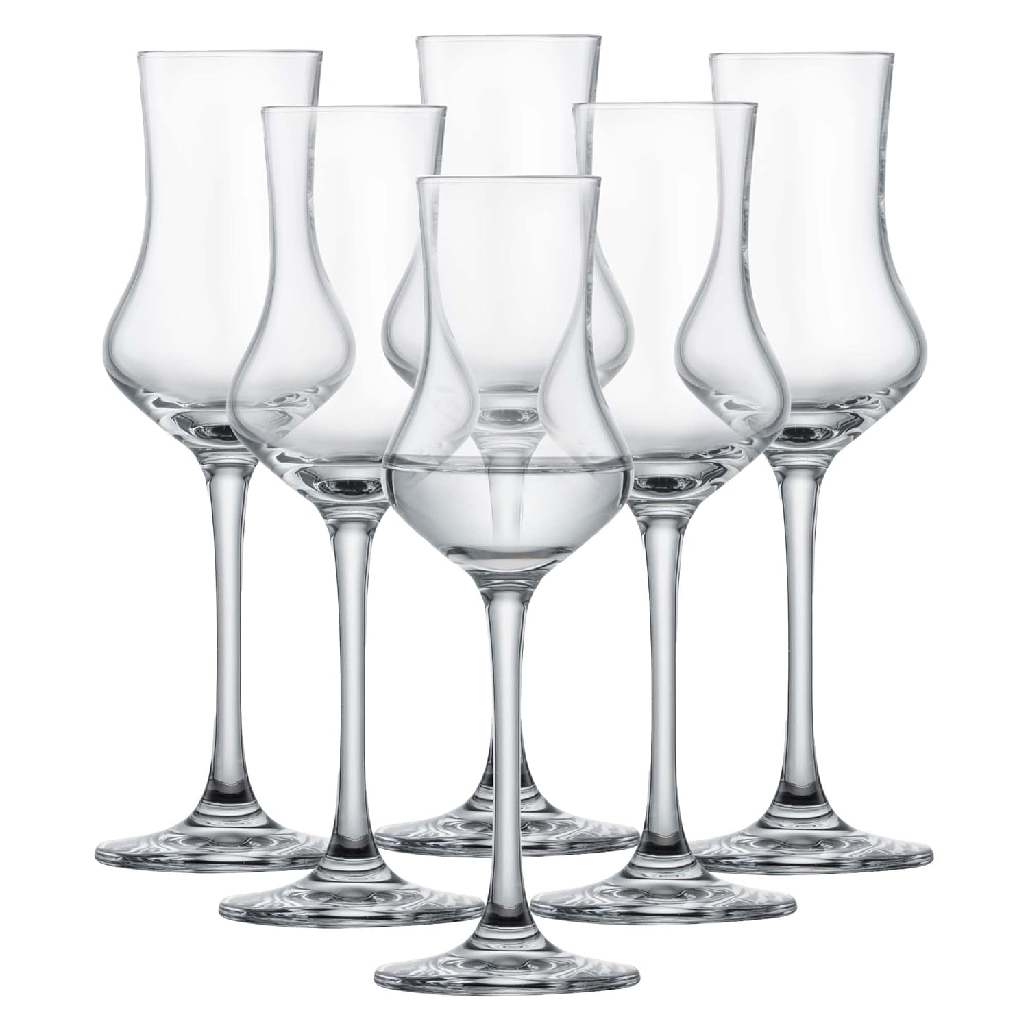 Schott Zwiesel Classico Grappa Glass 106225 155, Set of 6, Glass, Shot Glass, Aperitif Glass, Champagne Glasses