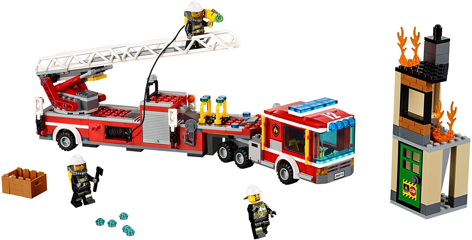 Lego City 60112 Fire Engine With Crane