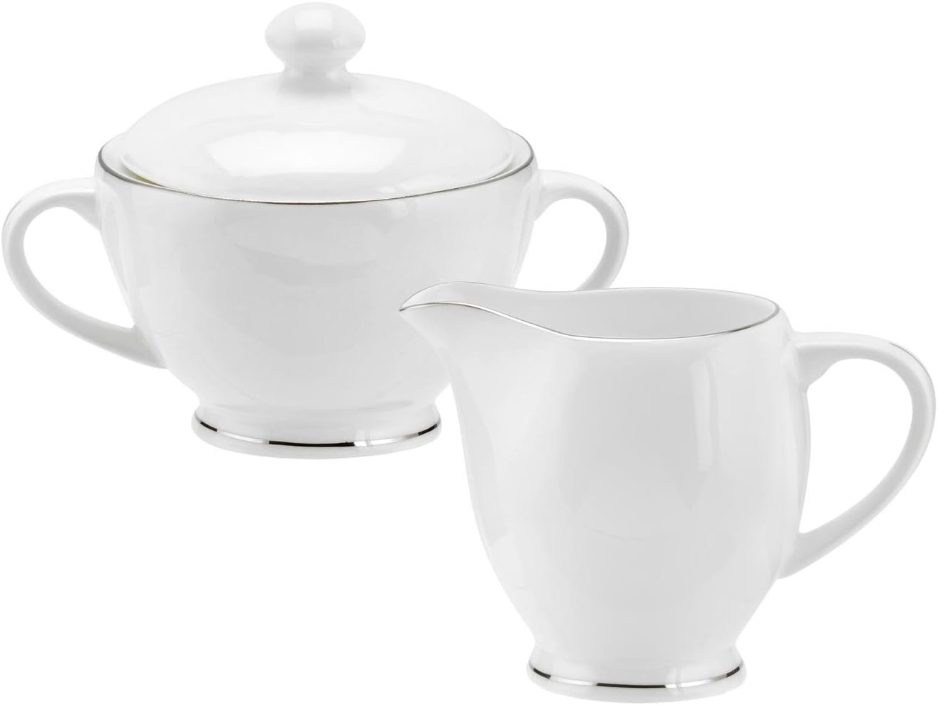 Portmeirion Royal Worcester - Serendipity Platinum Sugar & Cream Set