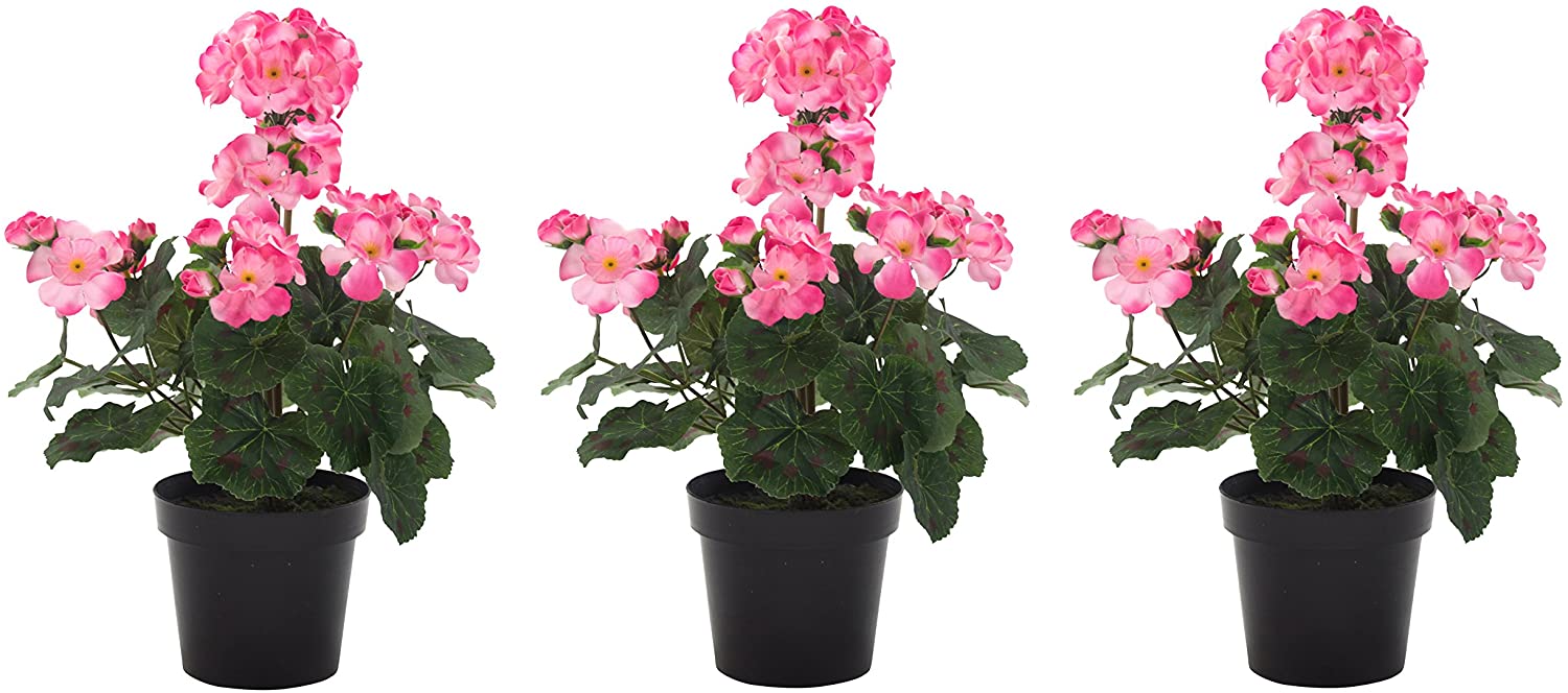 Daro Deko Artificial Flower Geraniums Standing