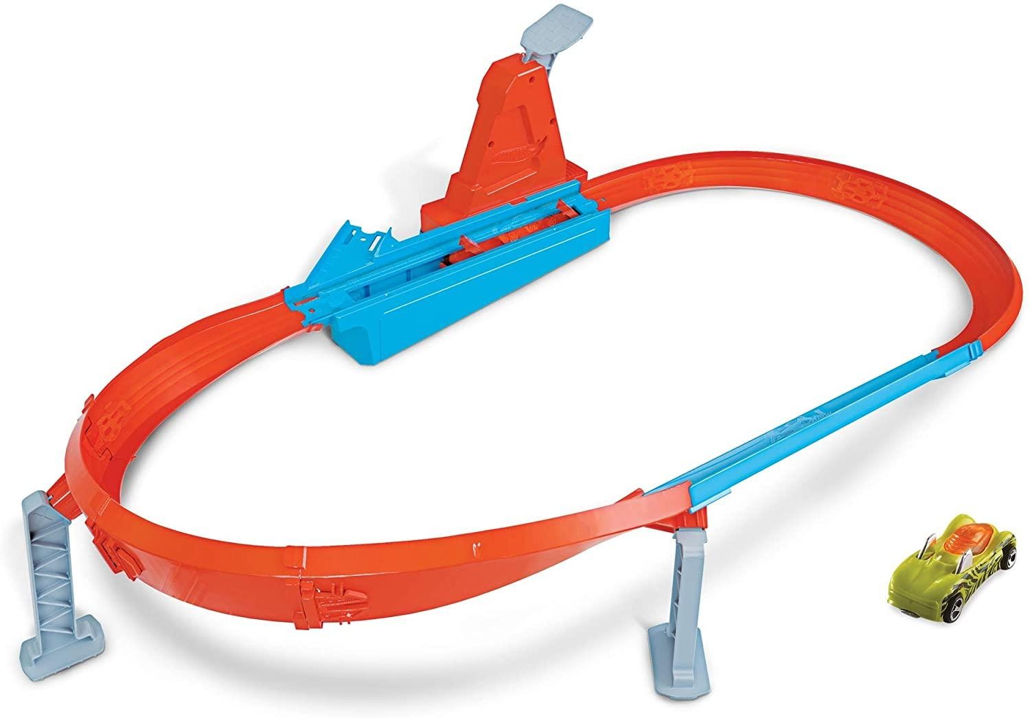 Hot Wheels GJM75 Speed Boost Champion Trackset for Pedal Against Friends
