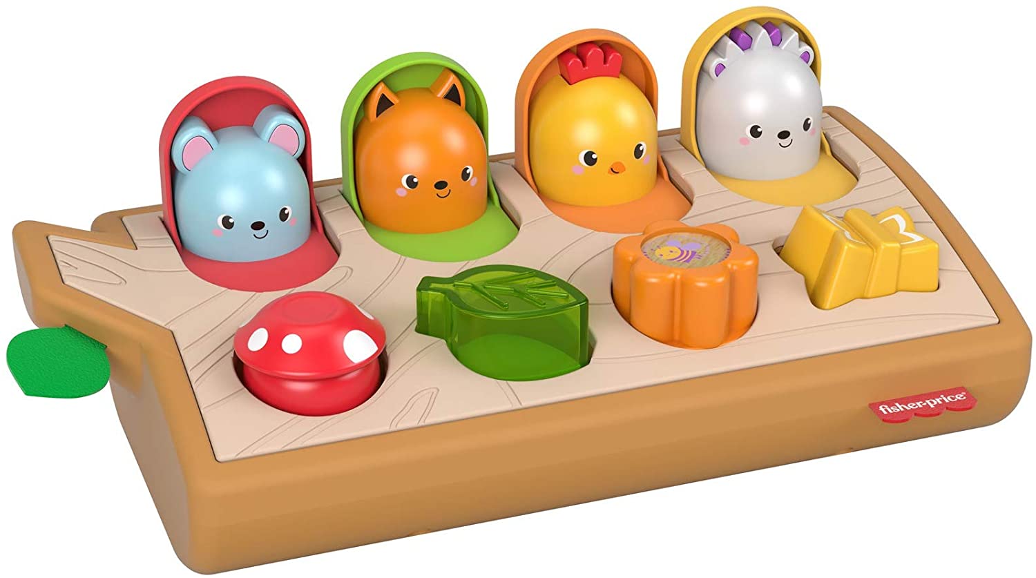 Fisher-Price Fisher Price GJW24 - Peep-Look Toy, Promotes Fine Motor Skills, Made of Wood and Soft Materials, Activity Toy for Babies from 9 Months