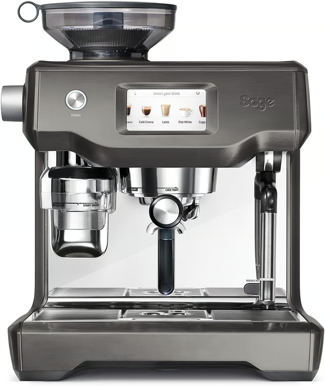 Sage - The Oracle Touch - Fully Automatic Milk Frother - Black Stainless Steel