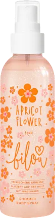 bilou Body spray shimmer Apricot Flower, 150 ml