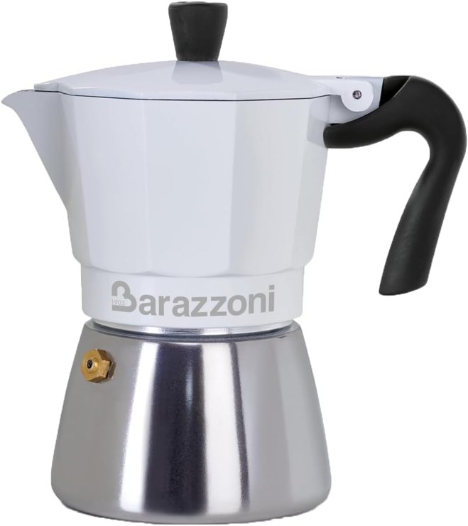 Barazzoni Moka Hybrid Coffee Maker 3Tz Induction Steel 3 Cup