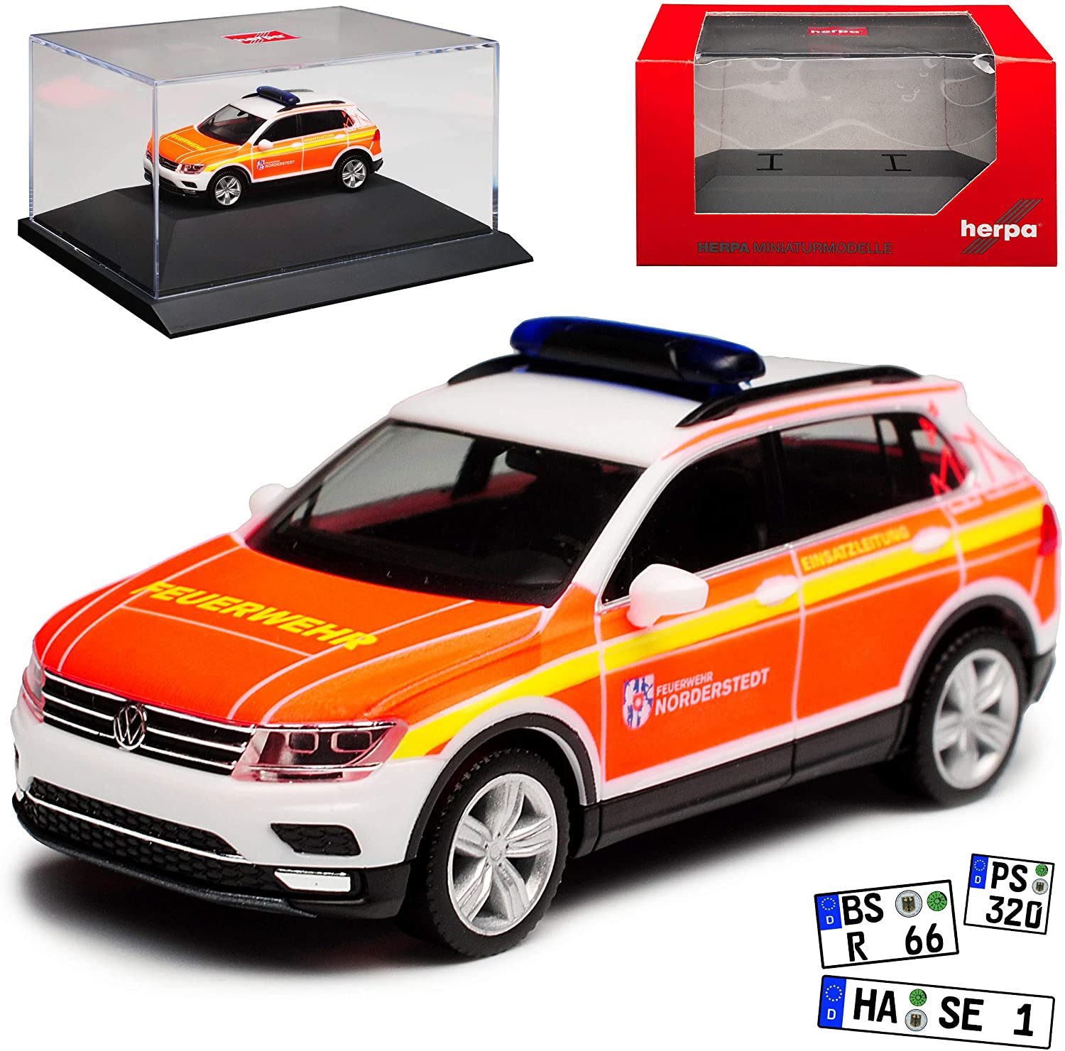 Herpa VW Volkswagen Tiguan Ii Fire Brigade Norderstedt Operation Line 2Nd Generation