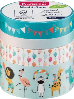 Profissimo Washi Tape \"Children\", 4 pcs