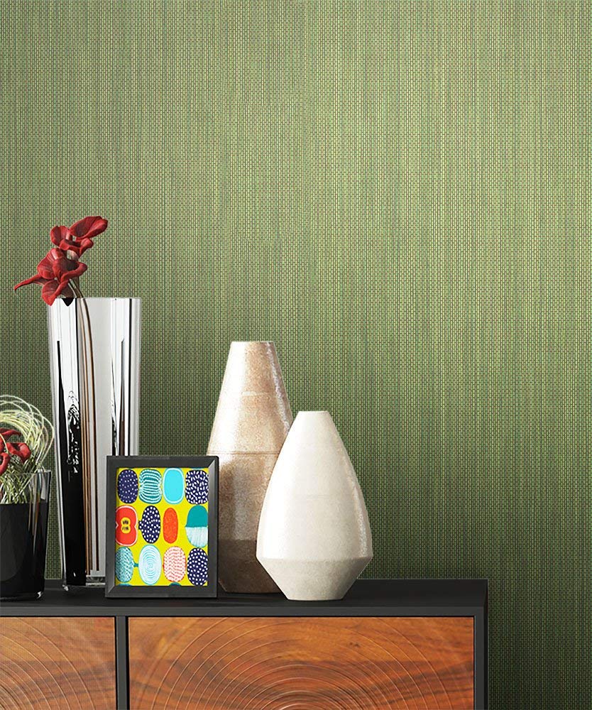 Newroom Design Newroom Flower Wallpaper Green Non-Woven Wallpaper Flowers Pattern Design B