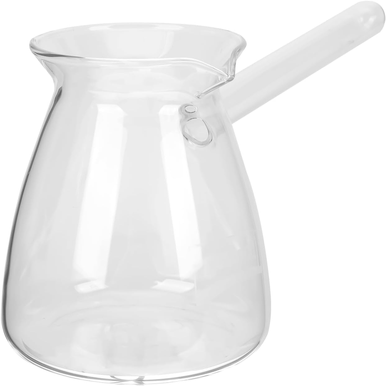 Cabilock Turkish Pot Glass Transparent Coffee Pot Glass Coffee Carafe Turkish Coffee Side Hand Pot Thickened Cooking Pot Candle