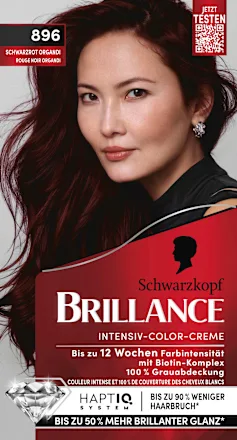 Schwarzkopf Brillance Hair color 896 Black Red Organi, 1 pc.