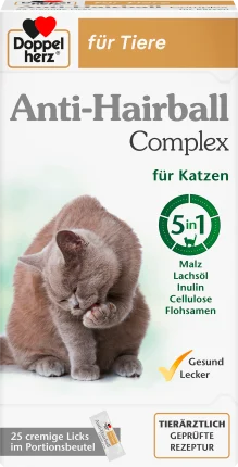 Doppelherz Cat food supplement, Anti Hairball Complex (25 pieces), 250 g
