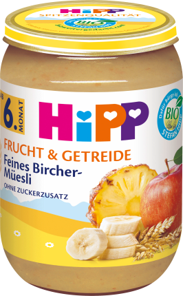 HiPP Fruit & Cereals Fine Bircher Muesli from the 6th month, 190 g