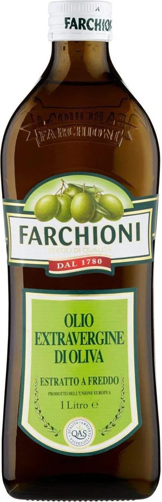 1x Farchioni Il casolare grezzo naturale 1L Extra virgin olive oil olio oliva + 1x De Cecco Classico Extra Virgin olive oil 250ml olio vergine oliva 1000 ml