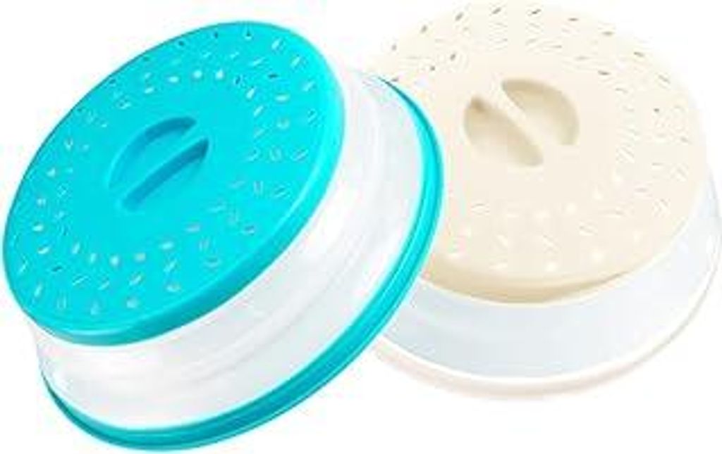 Akhan 2-Pack Microwave Covers & Fly Covers - BPA-free - Protect your food safely and hygienically