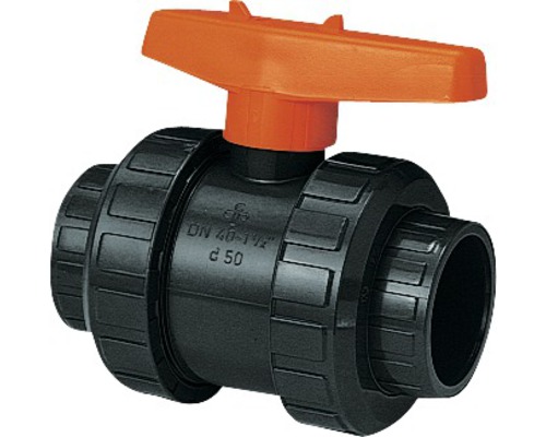 Planet Pool 2-way ball valve 2" black plastic