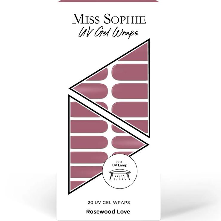 Miss Sophie 20 UV gel wraps ROSEWOOD LOVE