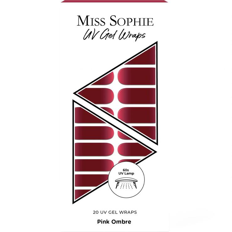 Miss Sophie 20 UV gel wraps PINK OMBRE