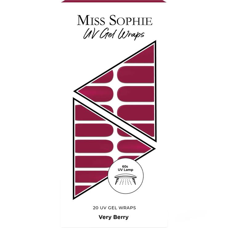Miss Sophie 20 UV gel wraps VERY BERRY