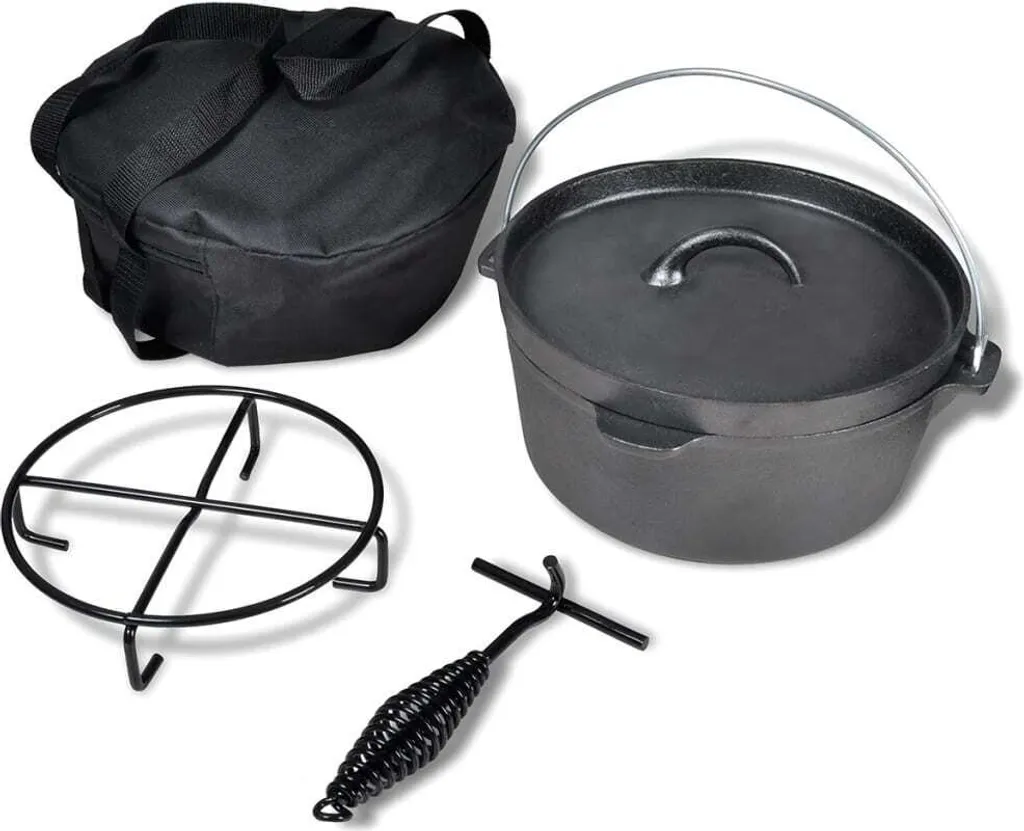 vidaXL "2026 Promotion" Dutch oven 4.2 l with accessories - pan sets CC25868
