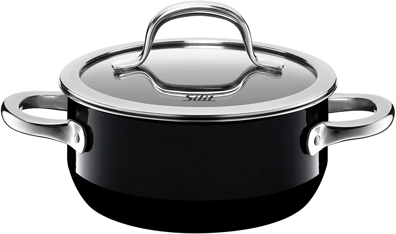 216245011 Silit Stewing Pot Diameter 16 CM, Passion Black