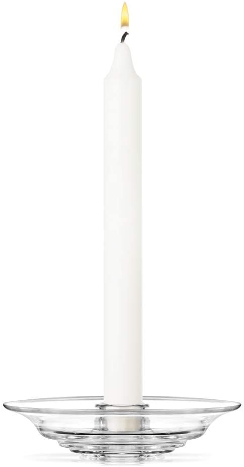 Holmegaard Candle holder 15.6 x 13.8 x 4 transparent