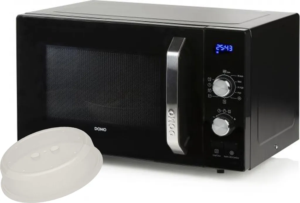 23L microwave, 800 watts, 8 cooking programs & timer function with cover