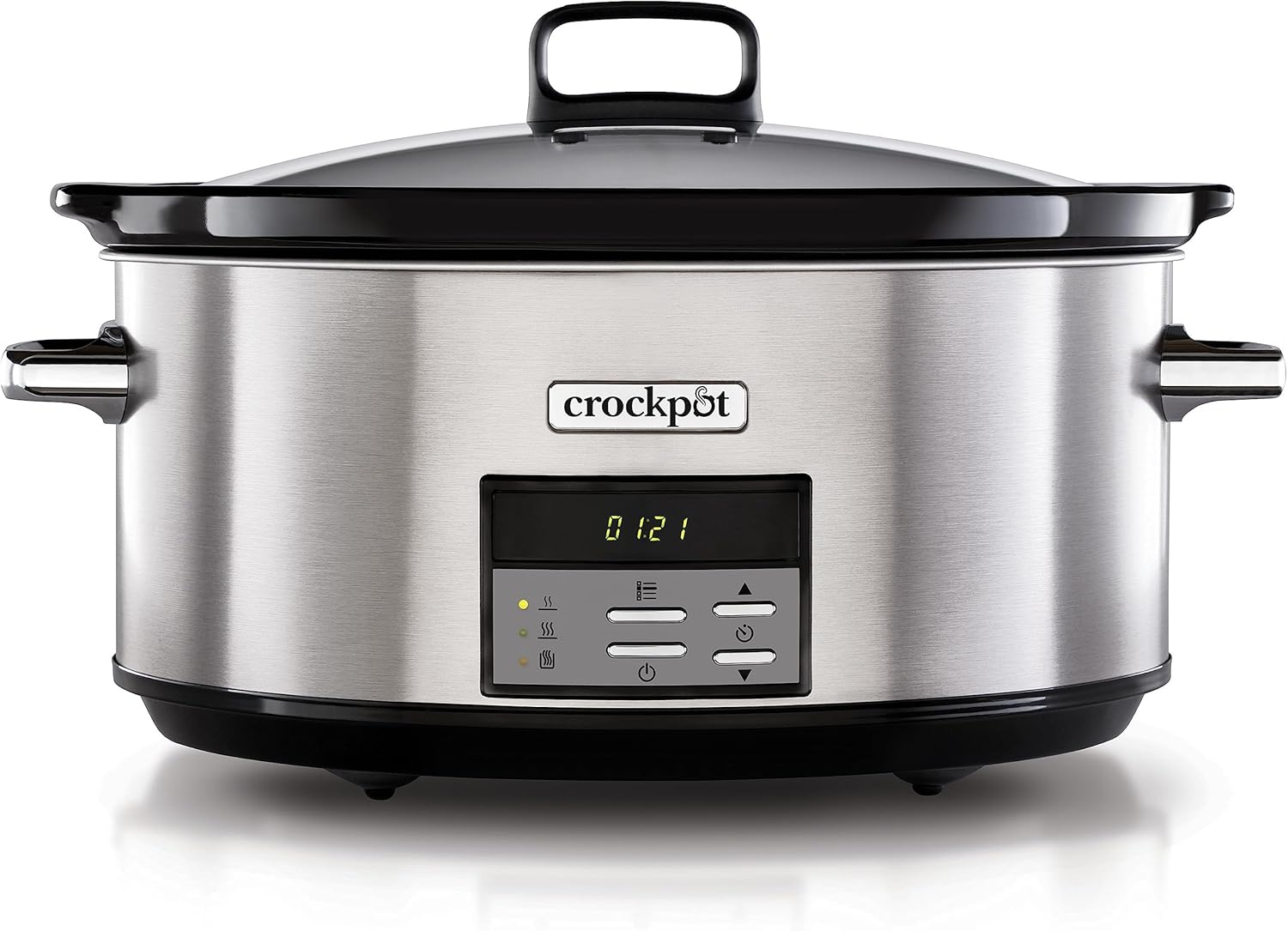 Crockpot Digital Slow Cooker Slow Cooker | 7.5L (10+ People) | Adjustable Cooking Time | Stainless Steel [CSC063X]