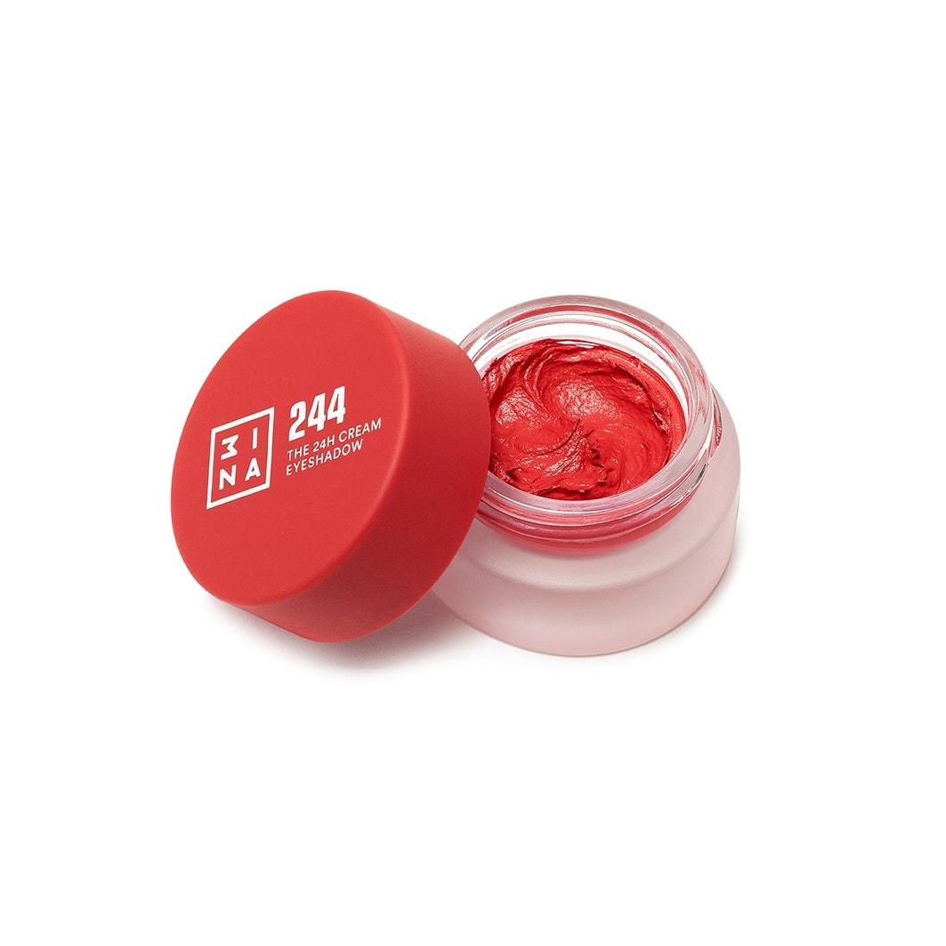 3ina 24h Cream Eyeshadow 100, 3 ml Nr. 244 - Red