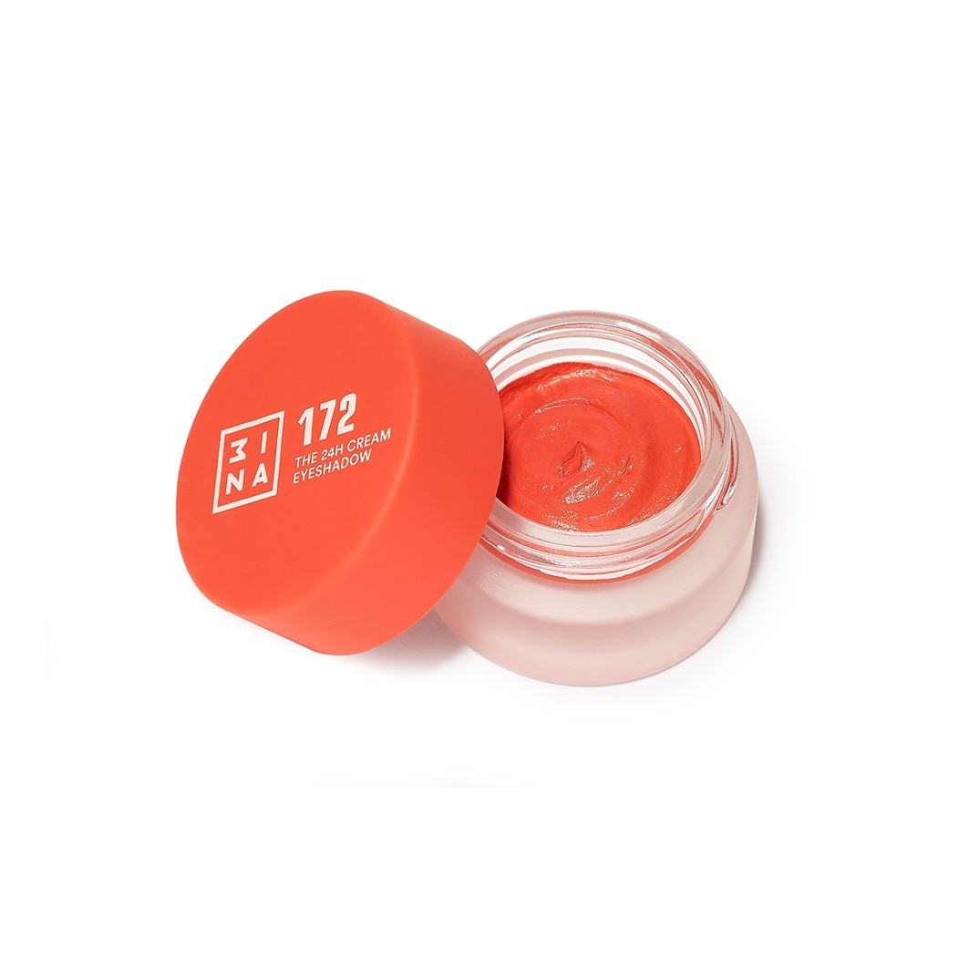 3ina 24h Cream Eyeshadow 100, 3 ml Nr. 172 - Vibrant Orange