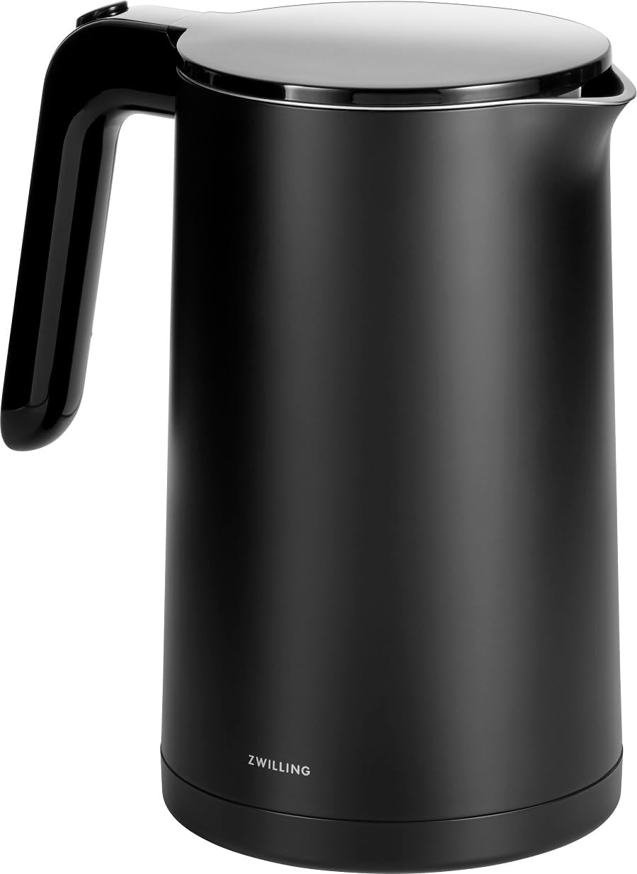 ZWILLING ENFINIGY Cordless Kettle with Stainless Steel Limescale Filter & Overheating Protection, 1850 Watt, 1.5 Liter, Black