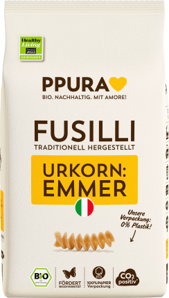 PPURA Pasta, fusilli from Emmer, 500 g